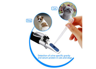 Refractometer Δείκτη διάθλασης σκυλιών/γατών κλινικό ATC με την κατασκευή αργιλίου