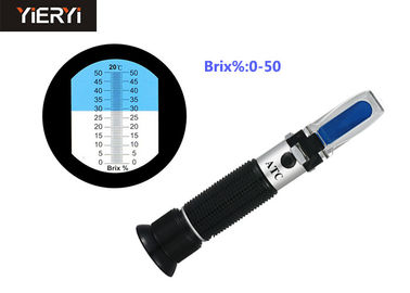 Φορητά ψηφιακά Refractometer οπτικά φρούτα μπύρας με 0-50% Brix