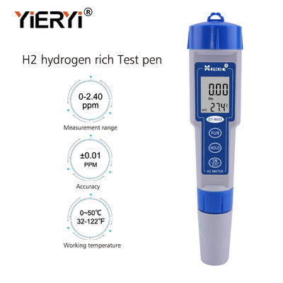 Ευφυής Backlight 2.40ppm H2 μετρητής pH υδρογόνου ψηφιακός