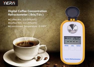 0-30% Brix Refractometer TDS τσεπών ψηφιακή περιβαλλοντική θερμοκρασία βαθμών 10-100