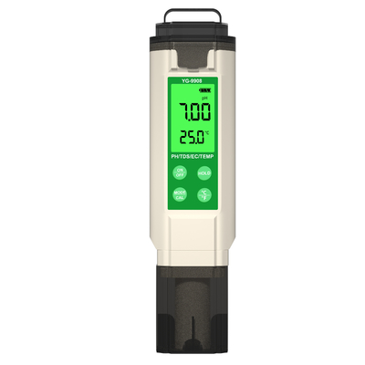 YiERYi YG-9908 Δοκιμαστής ποιότητας νερού 4 σε 1 PH / TDS / EC / θερμοκρασία Πολυλειτουργικό πένα δοκιμής με υψηλή ακρίβεια φορητό σχέδιο