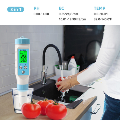 Yieryi BLE-9902 Bluetooth pH Meter   Multi-Function EC & Temperature Tester για πισίνες, ενυδρεία και υδροπονική ποιότητα νερού