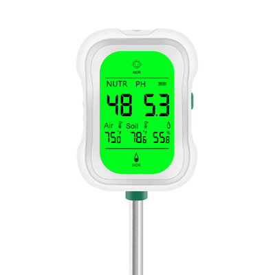 Yieryi 7-in-1 Soil Tester ️ Πολυλειτουργική μέτρηση υγρασίας εδάφους, pH, γονιμότητας, θερμοκρασίας, φωτός, υγρασίας και θερμοκρασίας περιβάλλοντος για κηπουρική, γεωργία και κηπουρική