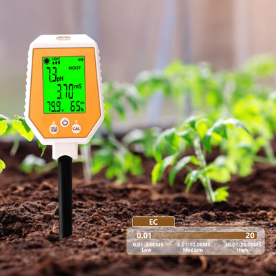 6-in-1 Soil Tester - Moisture/PH/EC/Light/Air Humidity/Temp Meter for Gardening & Farming