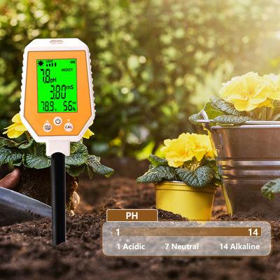 6-in-1 Soil Tester - Moisture/PH/EC/Light/Air Humidity/Temp Meter for Gardening & Farming