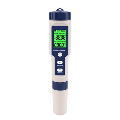 5 - σε - 1 Δοκιμαστής ποιότητας νερού - pH/TDS/EC/Salinity/Temp Meter για το σπίτι, το ενυδρείο και το εργαστήριο