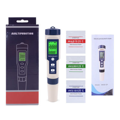 5 - σε - 1 Δοκιμαστής ποιότητας νερού - pH/TDS/EC/Salinity/Temp Meter για το σπίτι, το ενυδρείο και το εργαστήριο