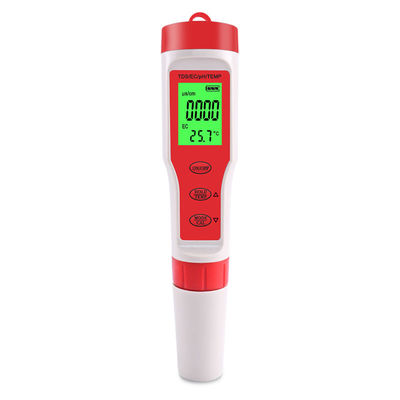 Δοκιμαστής ποιότητας νερού PH/EC/TDS/Temp Meter για υδατοκαλλιέργεια Εργαστήριο πόσιμου νερού