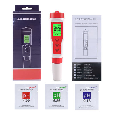 Δοκιμαστής ποιότητας νερού PH/EC/TDS/Temp Meter για υδατοκαλλιέργεια Εργαστήριο πόσιμου νερού