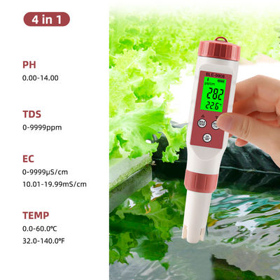 Ελέγχος ποιότητας νερού με Bluetooth - pH/TDS/EC/Temp Meter για το σπίτι, την υδροπονική και το εργαστήριο