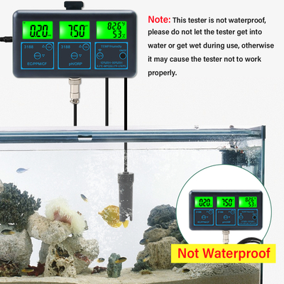 Ψηφιακό πολύ-λειτουργικό μετρητή pH WiFi Tuya App 7-σε-1 pH EC ORP TDS RH% CF Θερμοκρασία  Online Tester Αναλυτής Ποιότητας Νερού