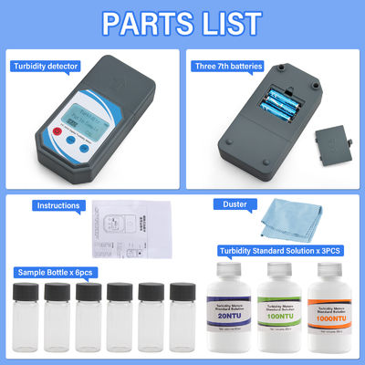 Φορητό Ψηφιακό Θολόμετρο 0-1000 NTU ±0.8% Ακρίβεια