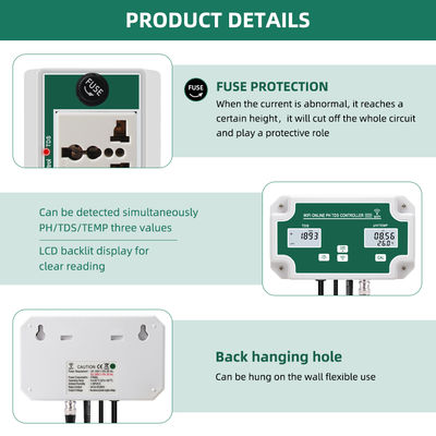 Digital PH Meter with 0-199.9ppt TDS 0.00~14.00pH Range and 0°-50℃ Temperature Monitoring