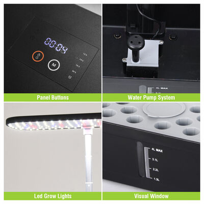52-Pod εσωτερικό σύστημα υδροπονικού κήπου με έξυπνο φως καλλιέργειας και αυτόματη άρδευση για την οικιακή καλλιέργεια λαχανικών και βότανων