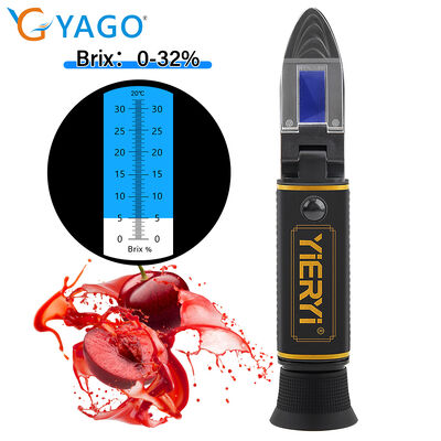 Αδύναμο αναθρακτόμετρο περιεκτικότητας σε ζάχαρη Ανθεκτικό σε σκληρά περιβάλλοντα Ιδανικό για δοκιμές συγκέντρωσης ζάχαρης σε πεδίο και εργαστήριο