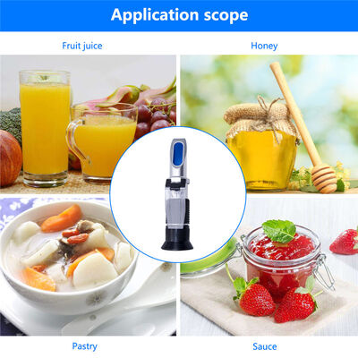 Φορητό Διαθλασίμετρο Brix Ευρέος Φάσματος 0-90% για Μέτρηση Περιεκτικότητας σε Ζάχαρη σε Τρόφιμα και Ποτά