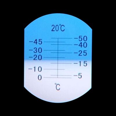 Портативный рефрактометр высокой точности -50 - 0 градусов Цельсия, прибор для определения температуры замерзания метанола, без стекла