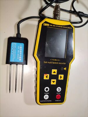 7-in-1 Portable Soil Fertility Meter with 5000mAh Lithium Battery and 1 Million Data Records for NPK, PH, EC, Temp & Humidity