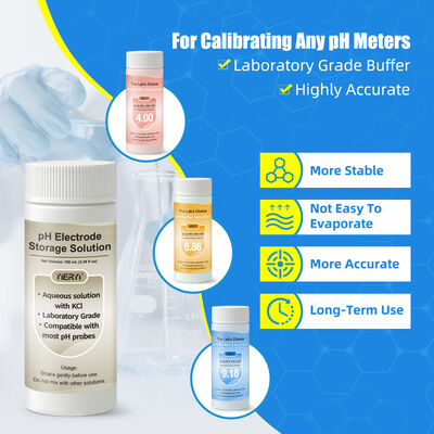 Εργαστηριακή συσκευή βαθμονόμησης μετρητή pH με αεροστεγούς σφραγισμένους χρωματικά κωδικοποιημένους κύπελλους για ακριβή δοκιμή pH