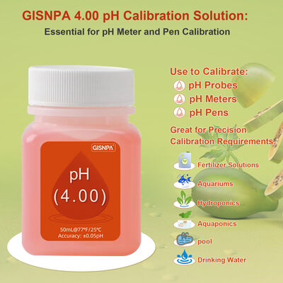 Λύσιμο βαθμονόμησης PH μπουκαλιού 50ML και 30ML και υγρό ηλεκτροδίου με προσαρμοσμένη υποστήριξη OEM