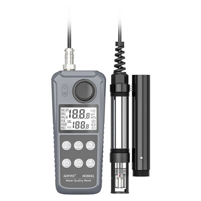 Ψηφιακός μετρητής ποιότητας νερού 6-σε-1 AE86061 με αυτόματη αντιστάθμιση θερμοκρασίας και ανάλυση 0,1mg/L για φάρμα ψαριών και γαρίδων