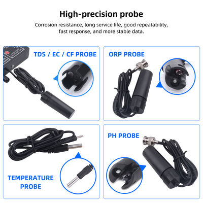 7-σε-1 Πολυπαραμετρικός Μετρητής Ποιότητας Νερού με Οθόνη LCD και Αυτόματη Αντιστάθμιση Θερμοκρασίας για Ενυδρείο και Πισίνα