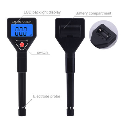 Φορητός Ψηφιακός Μετρητής Αλατότητας με Εύρος Μέτρησης 0~199.9ppt και Αντιστάθμιση Θερμοκρασίας