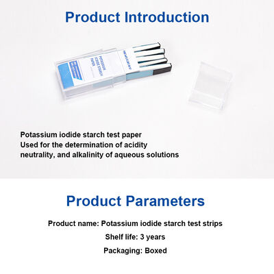 NEWSTAR Potassium Iodide Starch Test Paper 100 Strips/Box For Detection Of Oxidizing Agents Laboratory Chemical Test Strips
