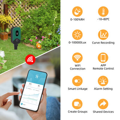 Tuya Smart Zigbee Tester Sensor Θερμοκρασία υγρασία φωτισμός Μέτρο μέτρησης Zigbee Sensor υγρασία εδάφους