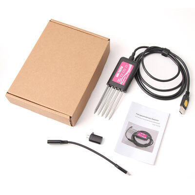 YIERYI 8-in-1 USB δοκιμαστής εδάφους με εφαρμογή ελέγχου PH μετρητή, υγρασίας, NPK, EC, Temp & αισθητήρα γονιμότητας για κήπο