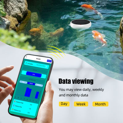 Πλωτό αδιάβροχο χλωρόμετρο Wifi 7 σε 1 με Smart Hub Salt/EC/TDS/ORP&Temp USB Ηλιακός μετρητής pH για πισίνες