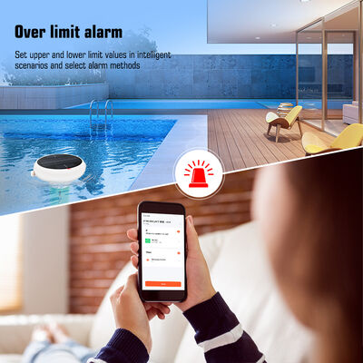 Πλωτό αδιάβροχο χλωρόμετρο Wifi 7 σε 1 με Smart Hub Salt/EC/TDS/ORP&Temp USB Ηλιακός μετρητής pH για πισίνες