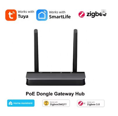 YIERYI Zigbee 3.0 PoE Dongle Gateway Hub για οικιακό βοηθό Zigbee2 MQTT ESP32+CC2652P Δύο κεραίες 5dBi τύπου C/PoE