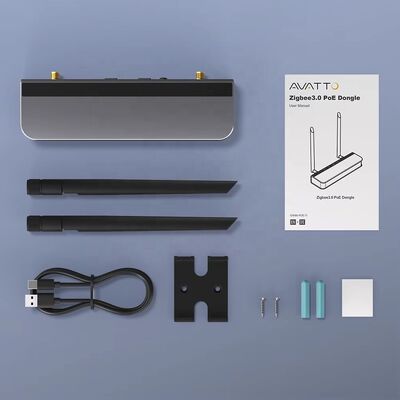 YIERYI Zigbee 3.0 PoE Dongle Gateway Hub για οικιακό βοηθό Zigbee2 MQTT ESP32+CC2652P Δύο κεραίες 5dBi τύπου C/PoE
