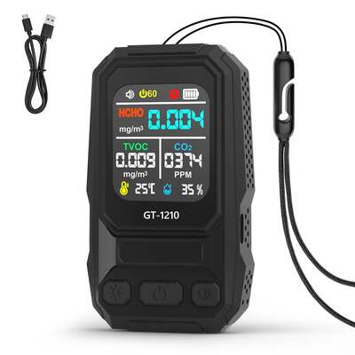 5 σε 1 ανιχνευτής αερίων ποιότητας αέρα HCHO TVOC