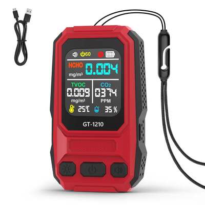 5 σε 1 ανιχνευτής αερίων ποιότητας αέρα HCHO TVOC