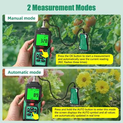 YG-09s9 9-in-1 PH/BC/αλατότητα/φυτικότητα/άζωτο, φώσφορο, κάλιο/θερμοκρασία/υγρασία χειροκίνητος δοκιμαστή εδάφους μπορεί να αποθηκεύσει και να δει 12 σετ αρχείων