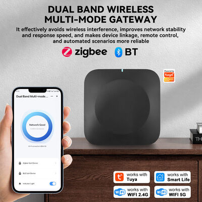 Official Smart 2.4G/5G Dual Band Multi Mode Gateway, Wholehome Smart Home Hub, Supports Zigbee  Blue Tooth
