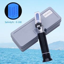 Φορητό Refractometer αλατότητας 100 Ppt, ενυδρείο βαρυμέτρων θάλασσας ATC 1.070sg
