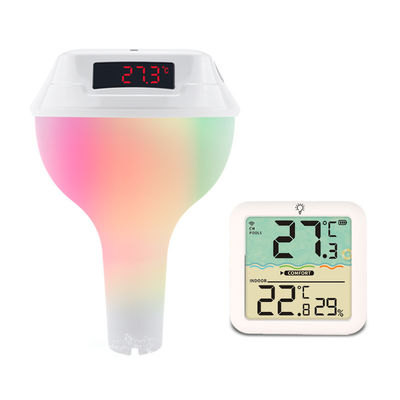 Έξυπνο Ηλιακό Θερμομετρητή Πύργου με Φώτα RGB και Ασύρματο Πιστοποιητή