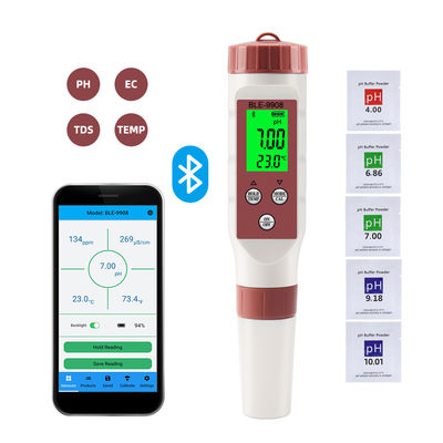 Ελέγχος ποιότητας νερού με Bluetooth - pH/TDS/EC/Temp Meter για το σπίτι, την υδροπονική και το εργαστήριο