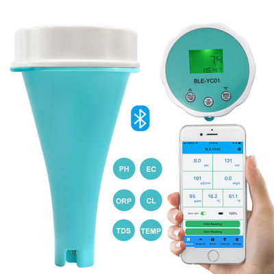 Έξυπνος Ελεγκτής Νερού Πισίνας Bluetooth - 6 - σε - 1 pH/EC/TDS/ORP/CL/Θερμοκρασία για Πισίνες & Υδάτινους Χώρους